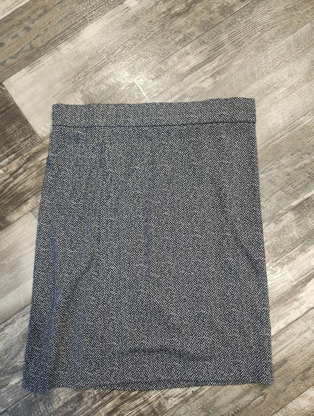 Counterparts Black & White Herringbone Pencil Skirt Women’s Large Stretch Busine
